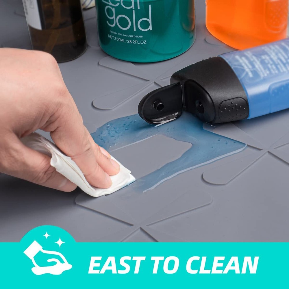 34" x 22" Under Sink Mat for Kitchen Waterproof, Undersink Protectors Cabinet