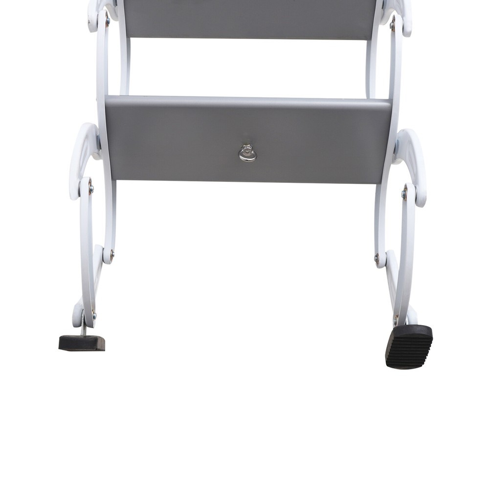 12-Step Folding Ladder Wall-mounted Telescoping Loft Ladder Folding Stairs