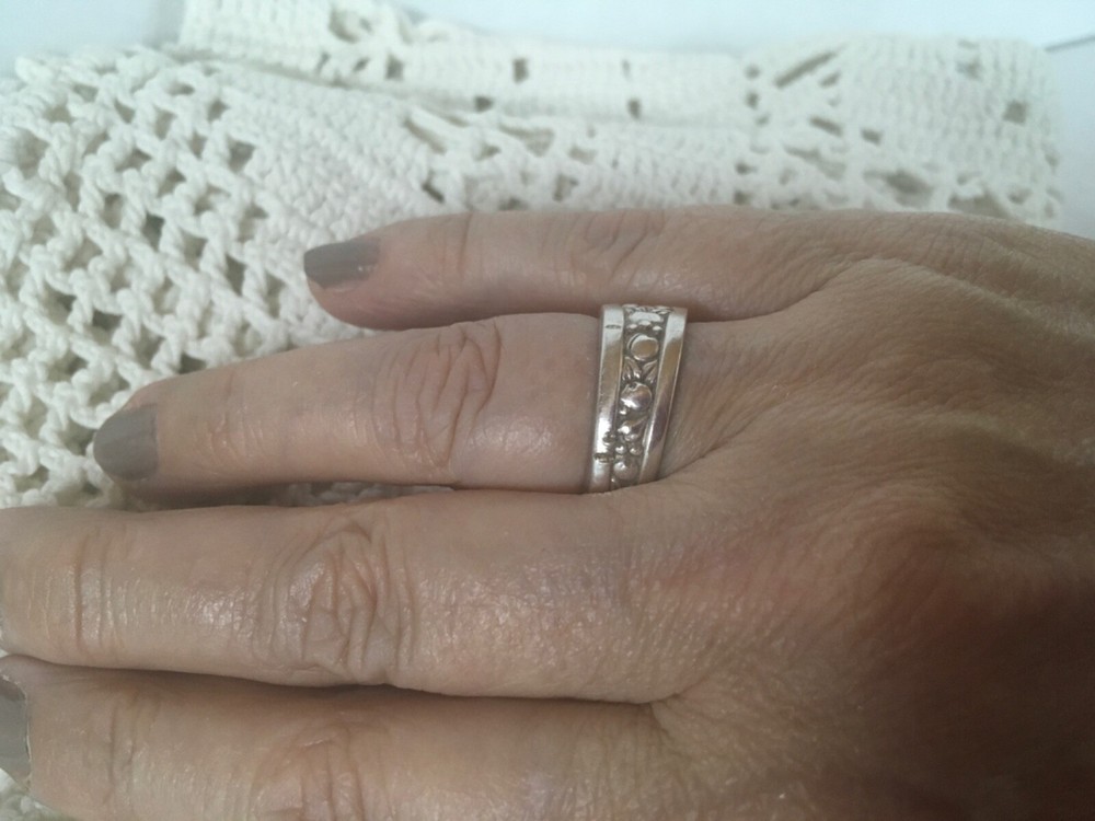 Vintage Rogers Silver Spoon Ring Size 7