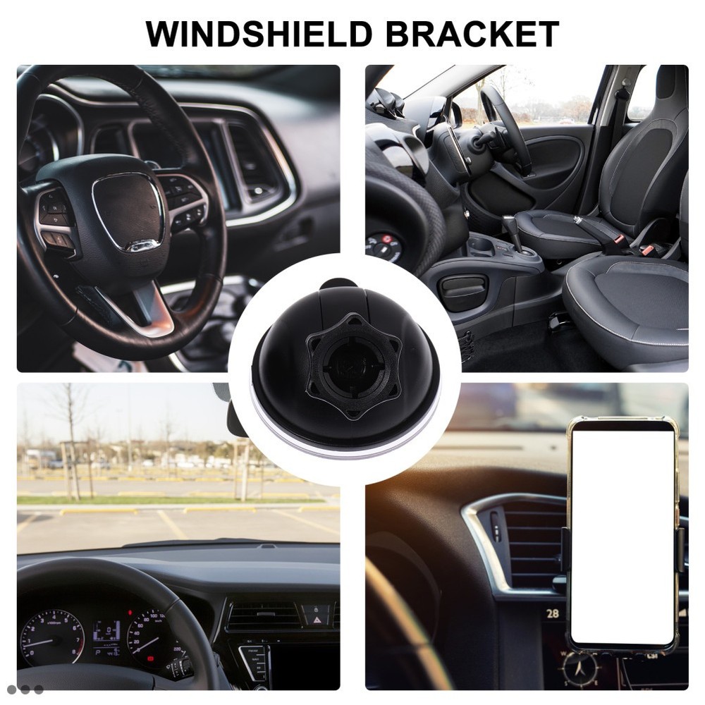 2 Pcs Dashcam Suction Mount Adapter Car Recorder Bracket Removable Holder
