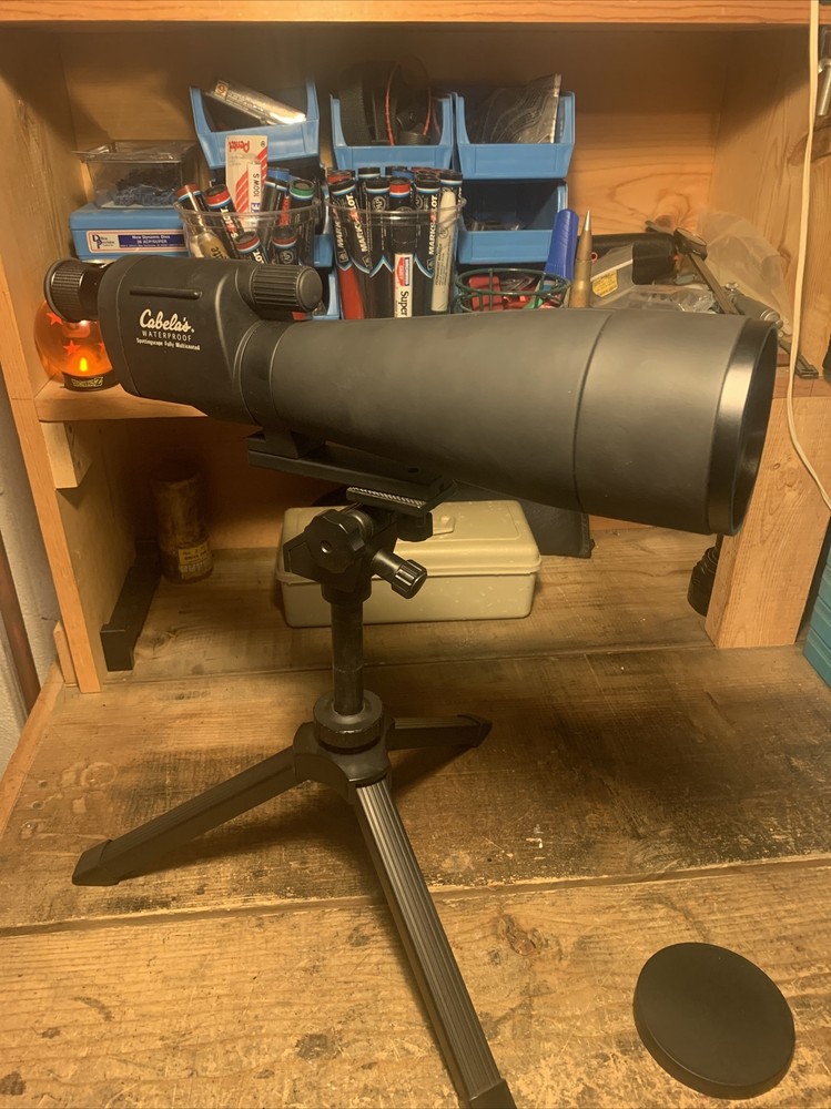 CABELAS WATERPROOF SPOTTING SCOPE W/ Tripods & Carrying Case (READ DESCRIPTION)