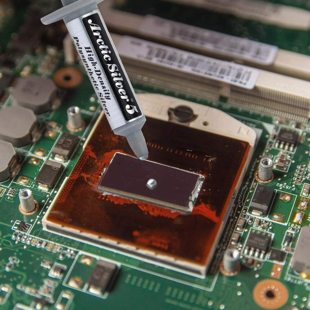 Arctic Silver 5 Thermal Compound (Pack of 2) Heatsink Paste High-Density Silver