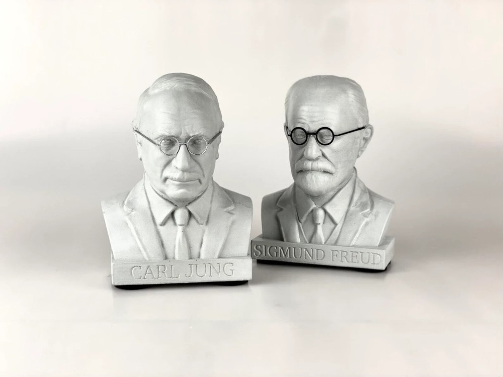 CARL JUNG + SIGMUND FREUD Premium Concrete Busts