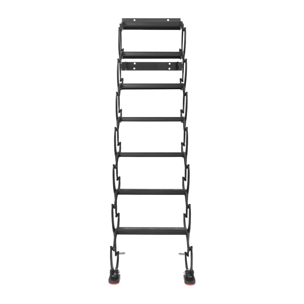 7-Steps Wall Mounted Folding Ladder, Telescoping Step Ladders for villas/attics