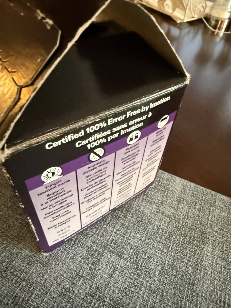 Imation 2HD IBM Formatted Diskettes 25 Pack Open Box