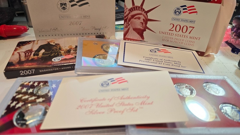 2007 US Mint Silver Proof Set w/ COA Original Box - Original Owner - 3 Available