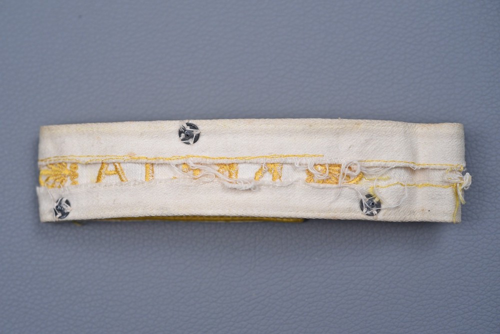 WWII GERMAN KRETA CUFF TITLE - UNIFORM REMOVED