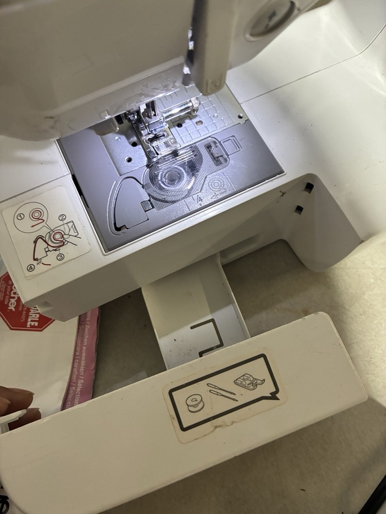 Brother White Computerized Project Runway Sewing Machine LCD Display With Manual