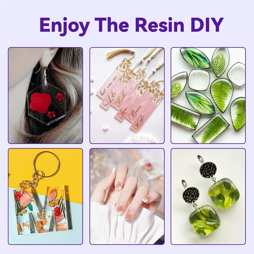 Two-Sided UV Resin Light, UV Light with Digital Display and Longer Time Setting(