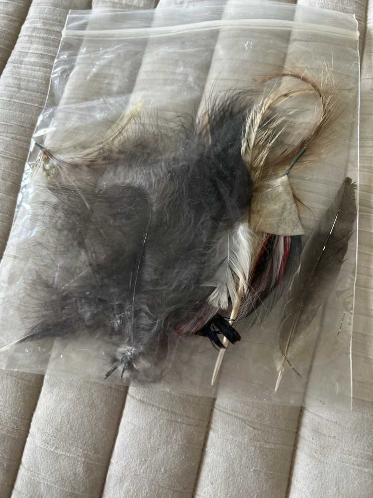 All Natural Feather Assortment Primarily Pheasant Feathers For Crafting