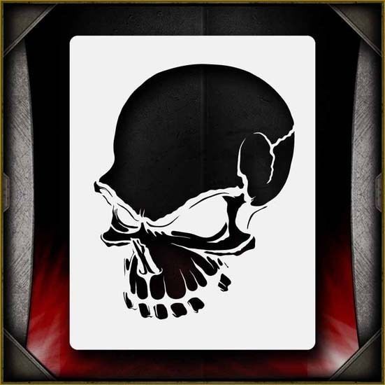 Skull 9 Airbrush Stencil Template Airsick