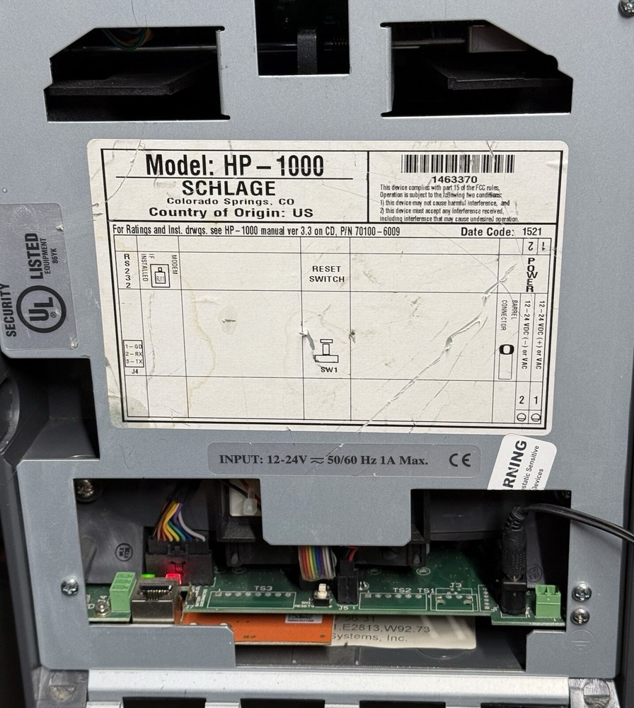 SCHLAGE HandPunch-JHP1K