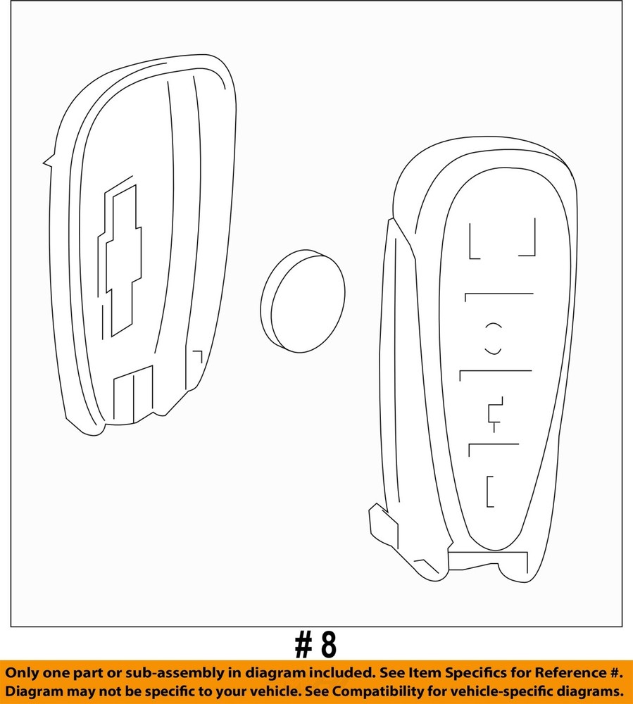 GM OEM 16-20 Camaro Electrical Keyless Entry Components-Transmitter 13529662