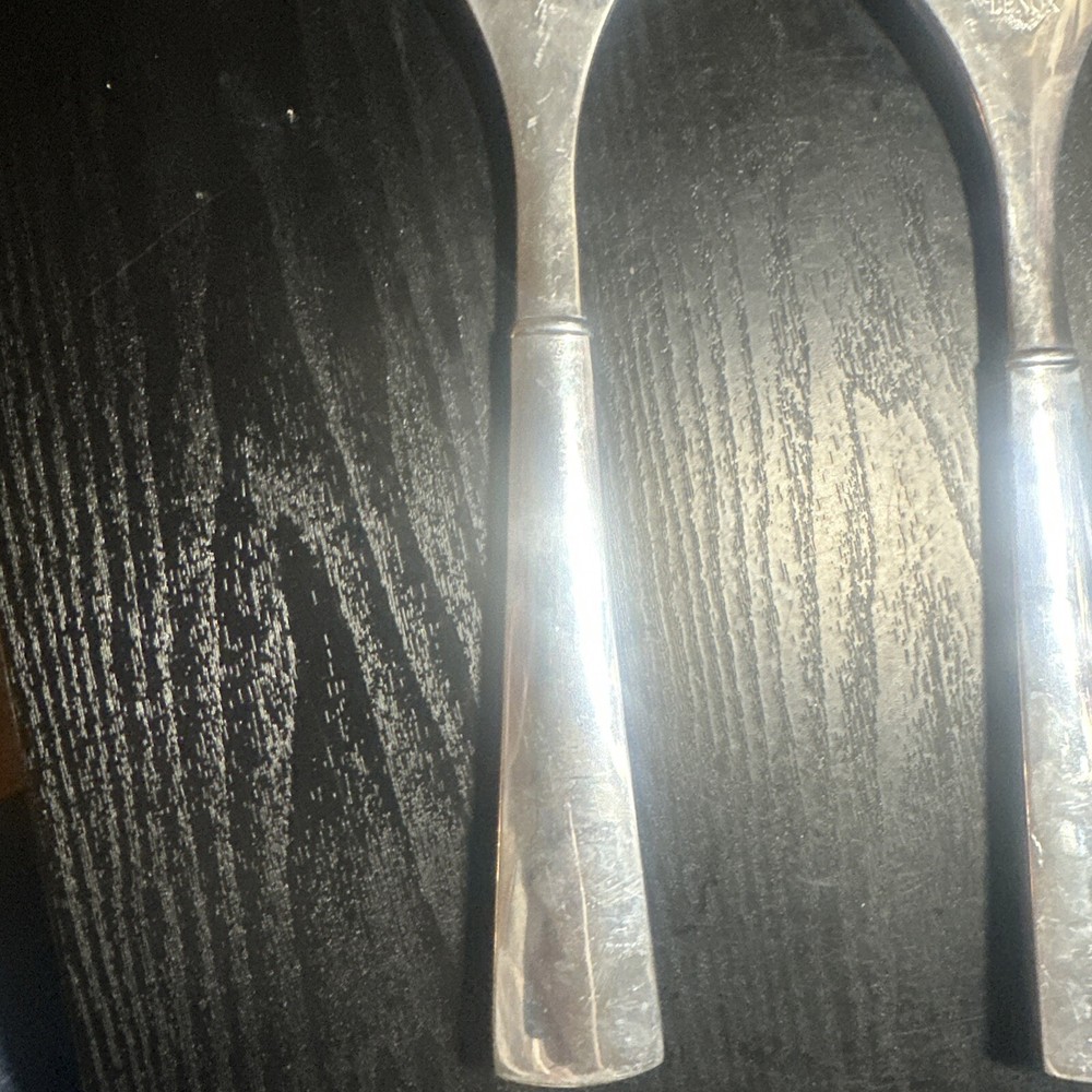 Lenox Salad Serving Set Fork And Spoon Fruit Pattern Heavy