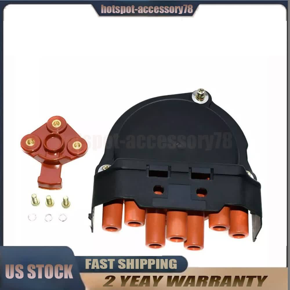 For BMW E23 E24 E28 E30 E31 E32 New Distributor Cap & Rotor 12111725070 US