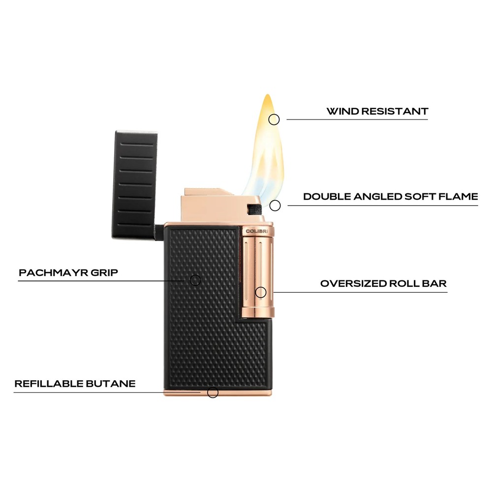 Colibri Cigar Lighter Julius Black Rose