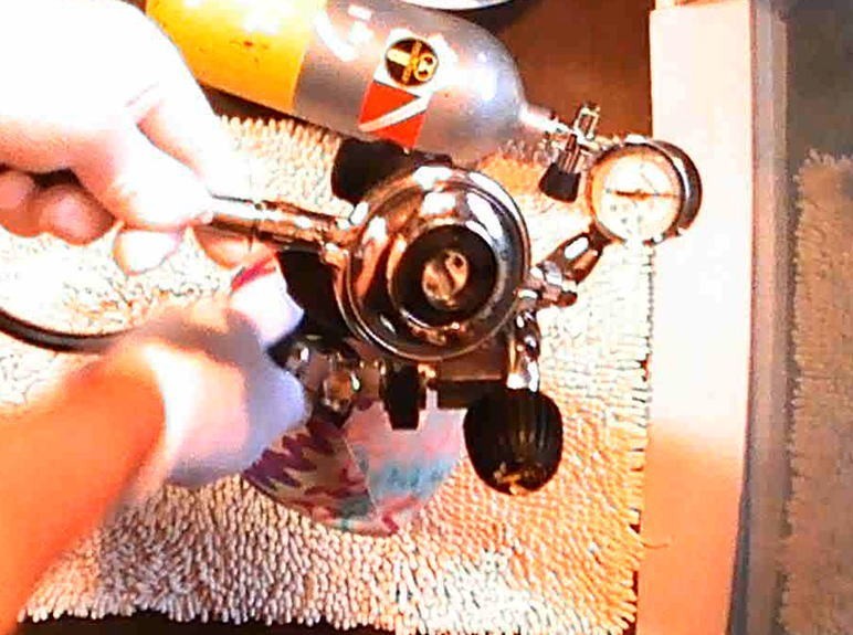 Vintage Scubapro Balanced Adjustable Second-Stage 3905497, Good Cndition.