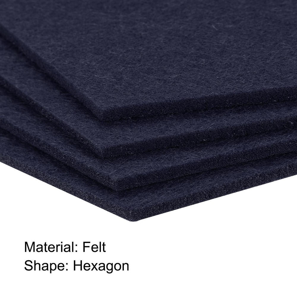 Felt coasters 9pcs hexagonal pads coasters, dark blue