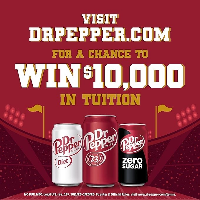 Dr Pepper Soda Regular, 12 fl oz cans, 12 pack