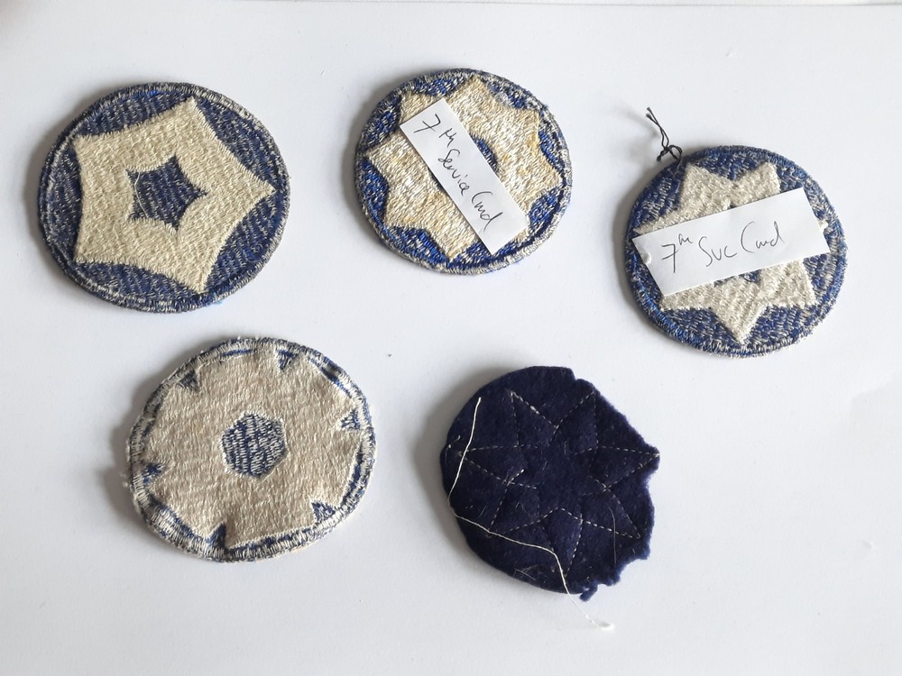 WW2 US Service Command Patches
