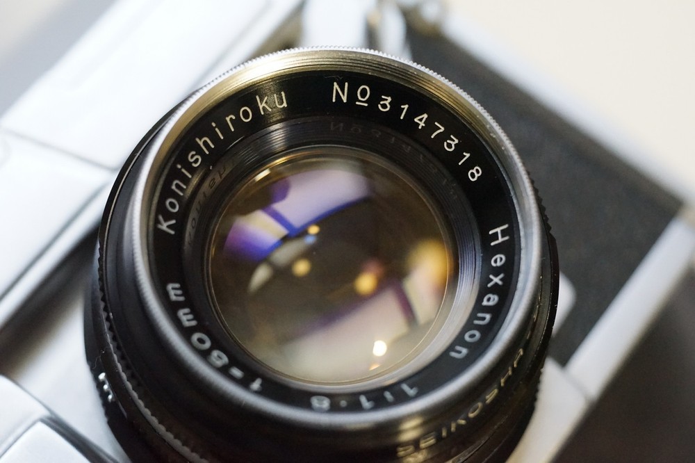 @RARE@ Full/ Half Frame Konica IIIM Rangedinder with Half Frame Adapter!