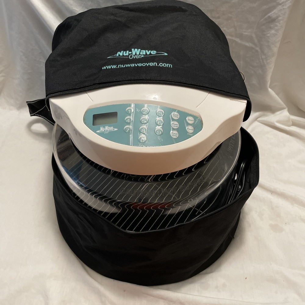 Nuwave Nu Wave Pro Kitchen Infrared Oven Model 20301-20304 White Blue Carry Bag