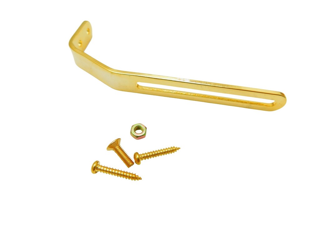 Gold Pickguard Bracket for Thick Archtop Guitars