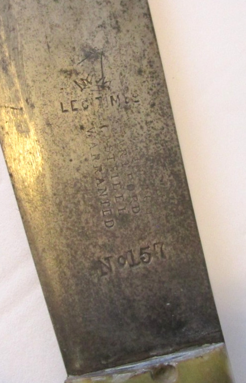 RARE WW2 Collins #157 Machete & Leather Sheath
