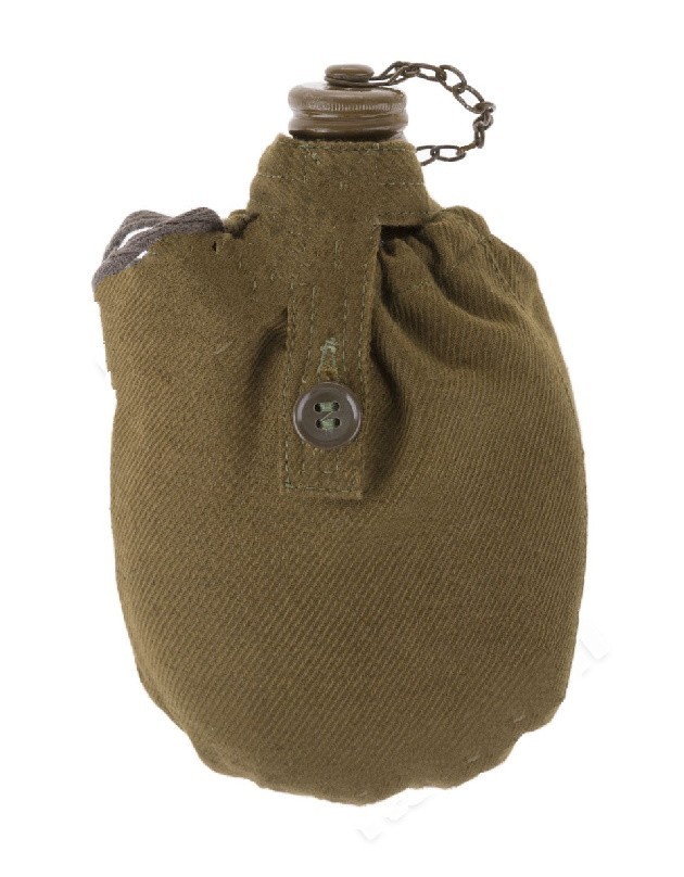 An army canteen with a Soviet-era case.