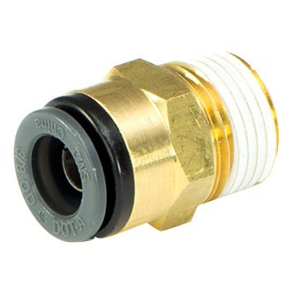 ACCUAIR 3/8" DOT/PTC - 3/8" NPT STRAIGHT FITTING