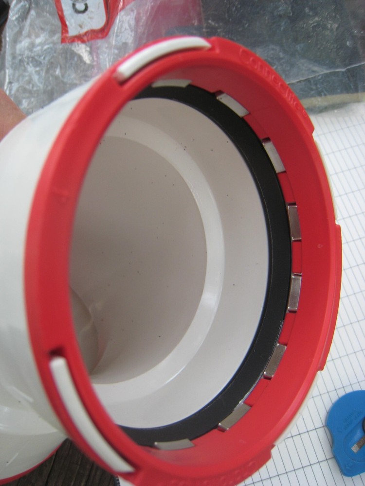Connectite Charlotte Push Fit DWV 90 Elbow with Lock Ring and Seal 3" CTT 300
