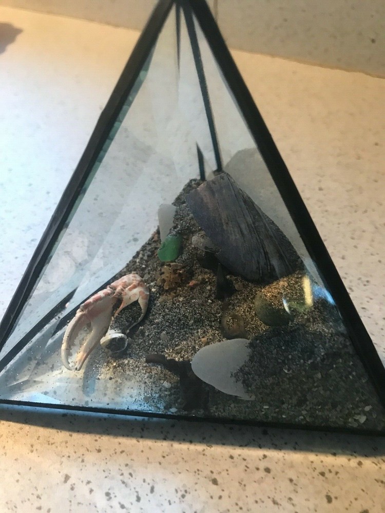 5x5x5 Sea Pyramid using Beveled Glass Triangles