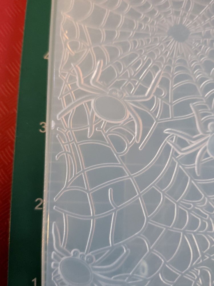 Universal Thin plastic 3d embossing folder Halloween Spider Web Man Birthday