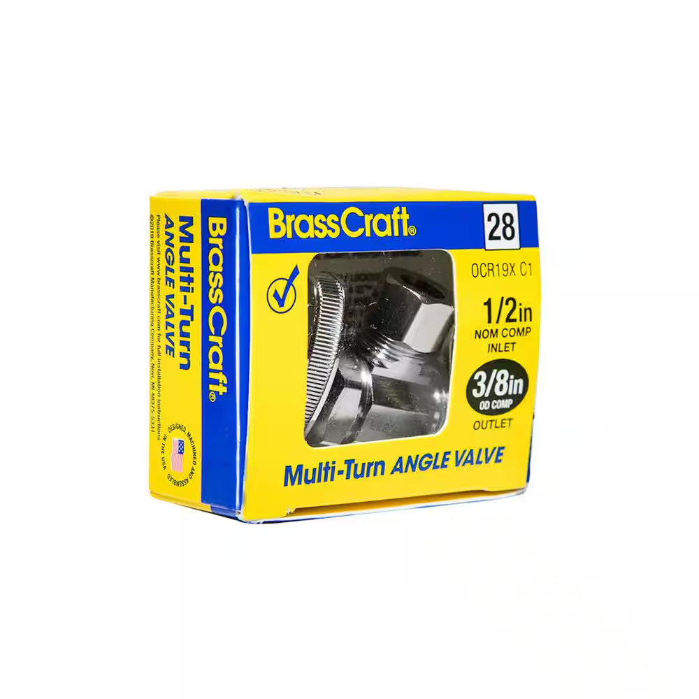 1/2 In. Nominal Compression Inlet X 3/8 In. O.D. Compression Outlet Multi-Turn C