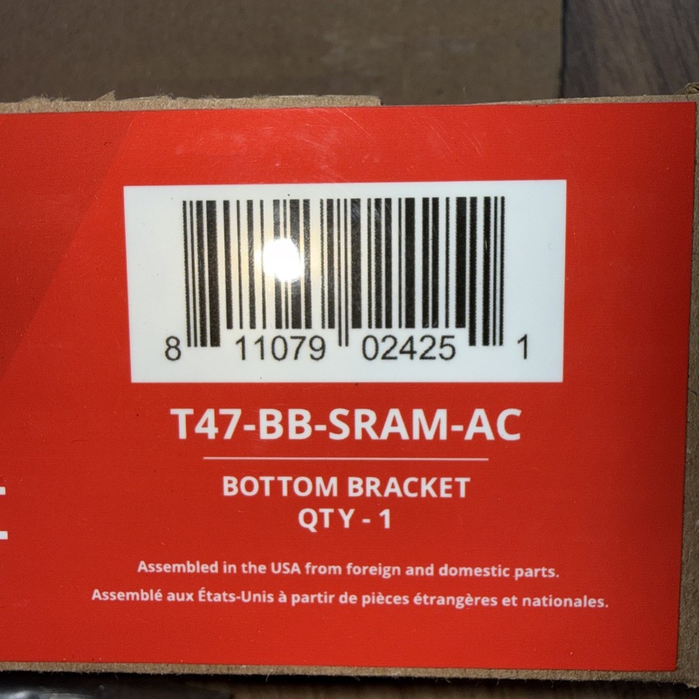 Wheels Manufacturing T47 Inboard Bottom Bracket with Angular Contact Bearings