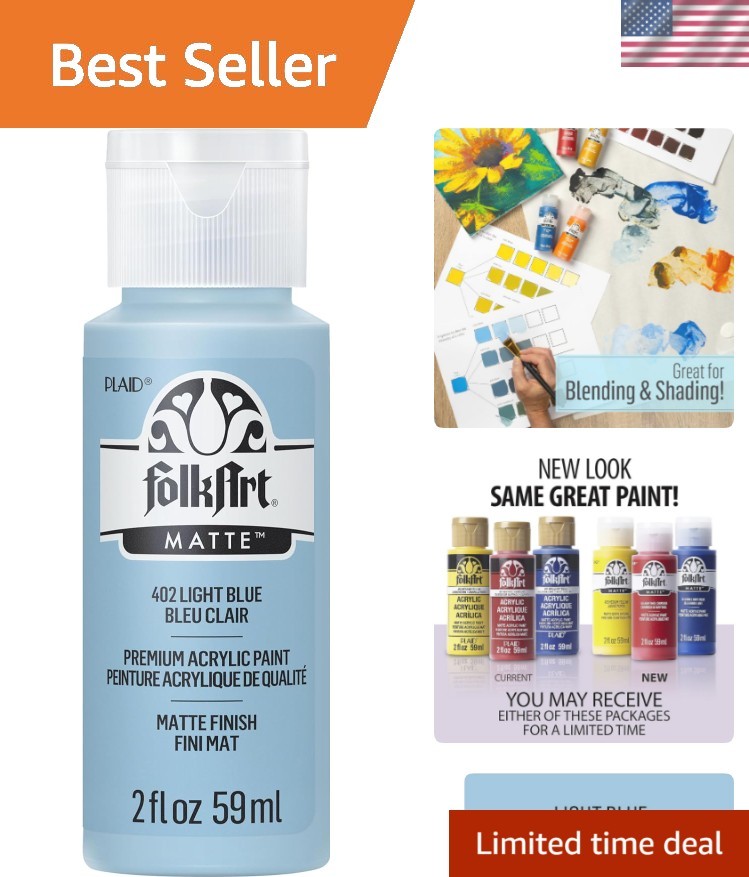 Acrylic Paint 2 Ounce, 402 Light Blue