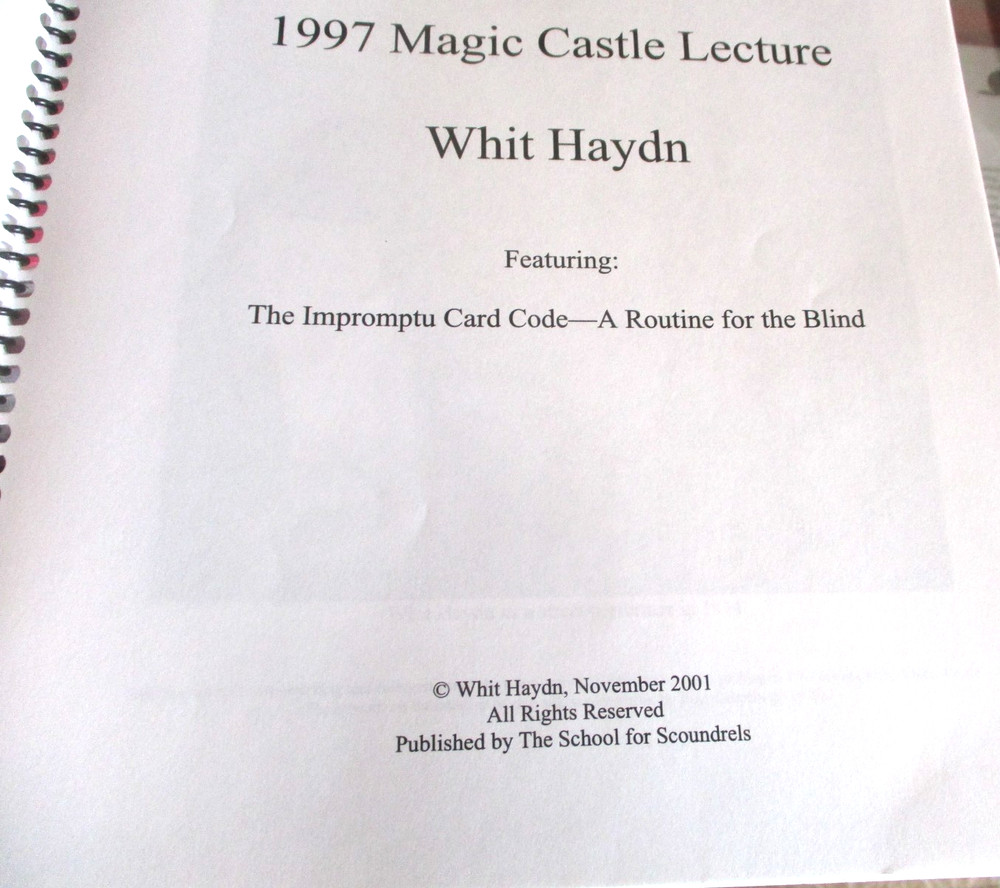 Street Magic Whit Haydn