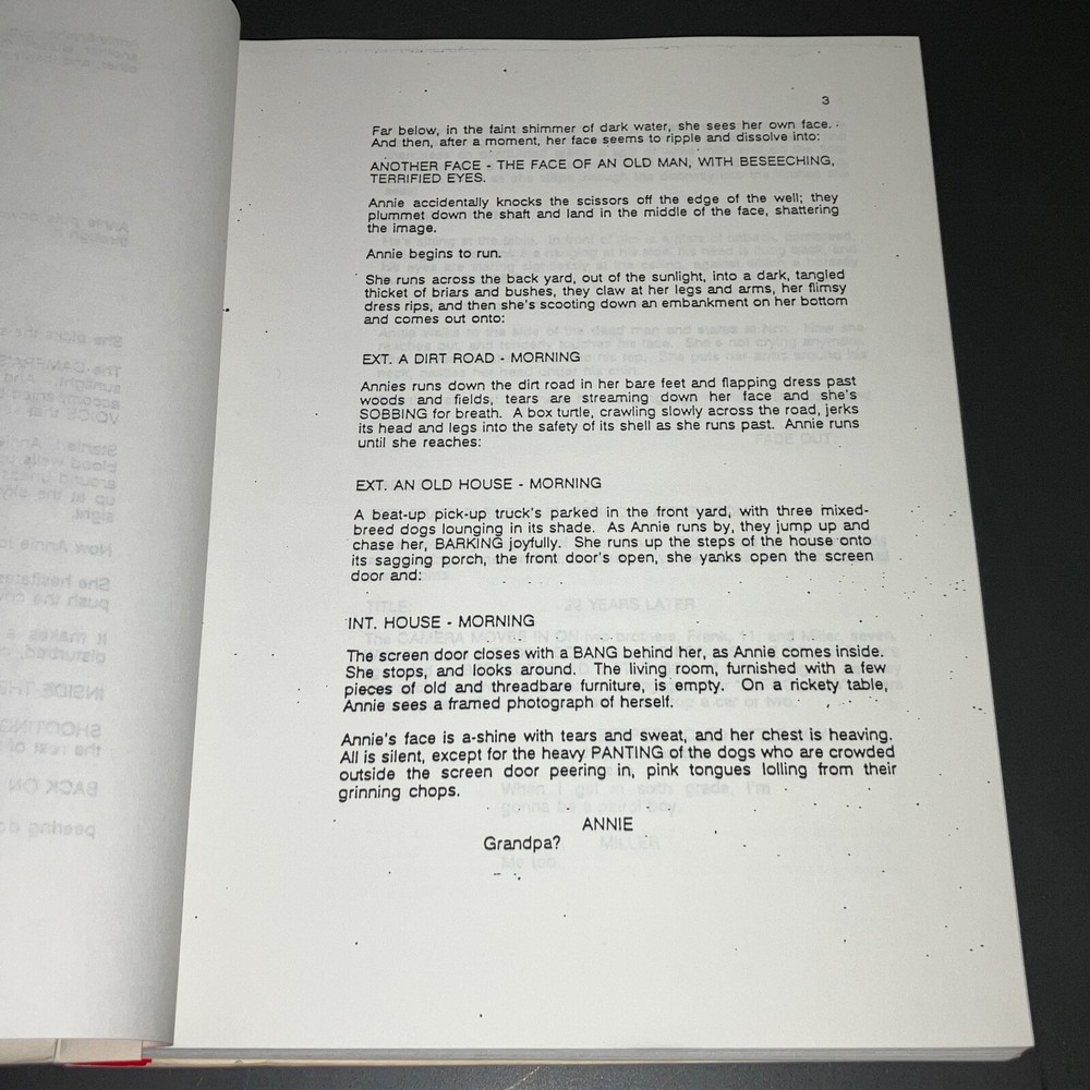 THE GIFT (2000) Sam Raimi / B.B. Thorton Horror Script CAA Agency Xerox + COA!