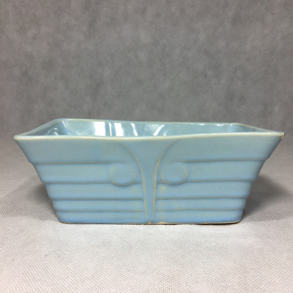 Ceramic Blue Rectangle Planter 8.25"