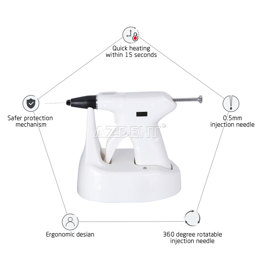 Dental Endo Obturation System Gun+ Heated Pen +Percha Gutta tips