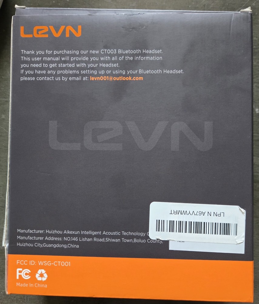 LEVN Bluetooth Headset with Microphone Dual Connection