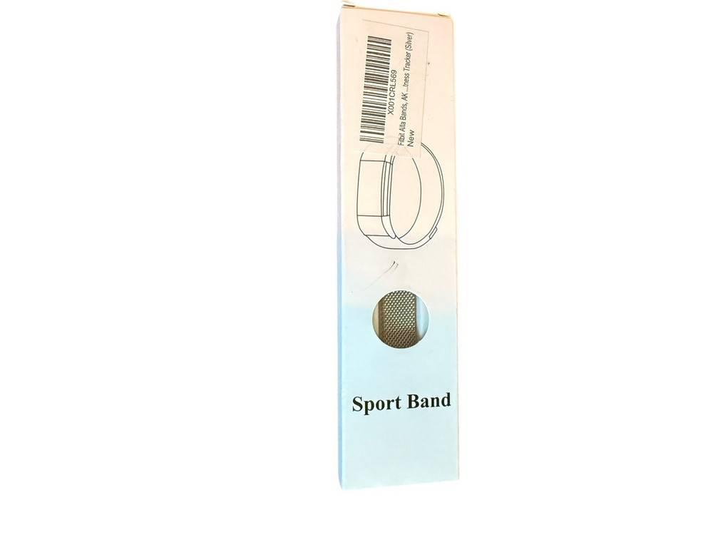 Alta Bands Fit Bit Replacement Band Silver Sportband