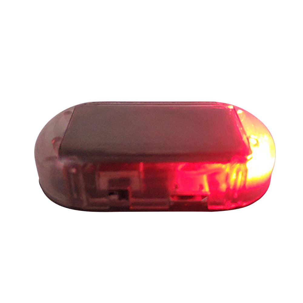 new Car Alarm LED Light Solar Security Warning Dummy System Flashing Light