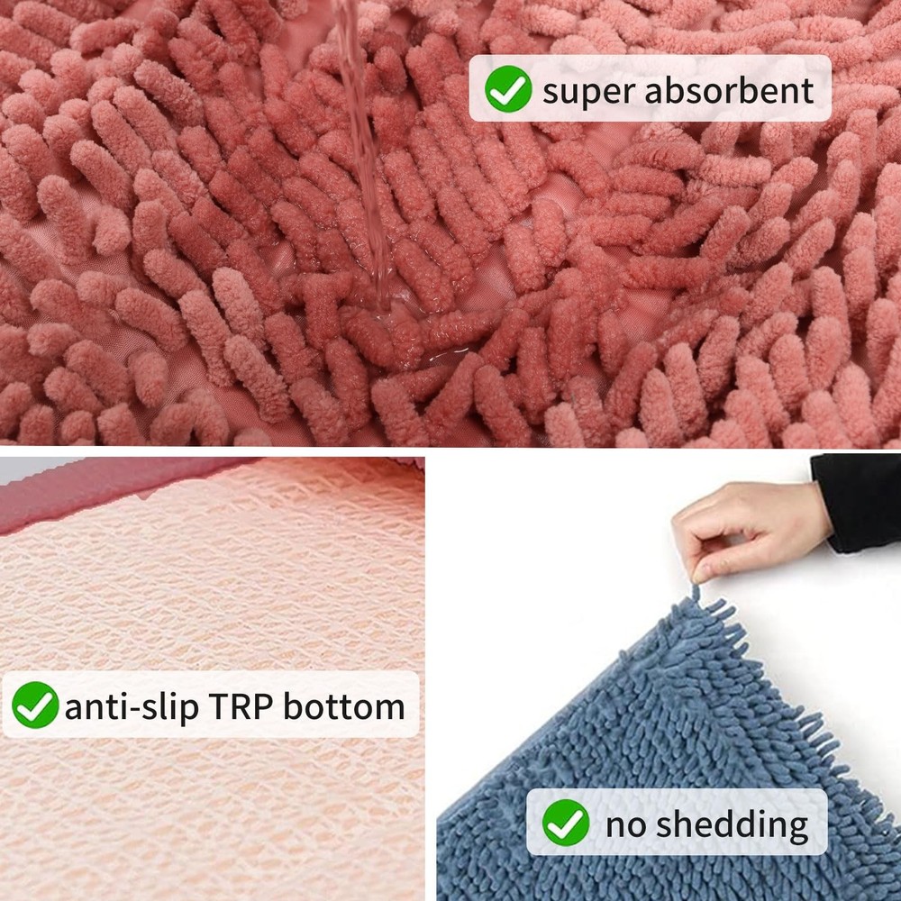 4 Pack Rabbit Washable Pee Pads Reusable Guinea Pig Chenille Bed Training Pad...