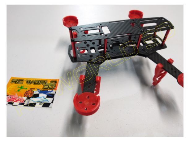 QUADCOPTER BRUSHLESS MOTOR MOUNT/BASE PROTECTOR 4PCS 3D PRINTED PLA RED