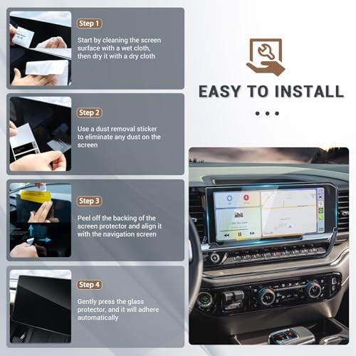3 Pack Screen Protector for Silverado 2022 2023 2024 2025 Chevy Silverado