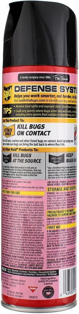 Raid® Ant & Roach Killer 26, Fragrance-Free Bug Spray, 17.5 fl. oz. 2 pack