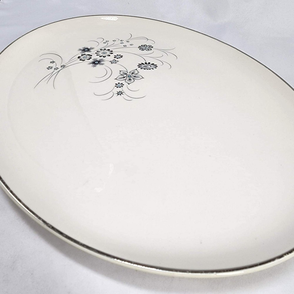 Taylor Smith Taylor Silver Mist 13" Serving Platter