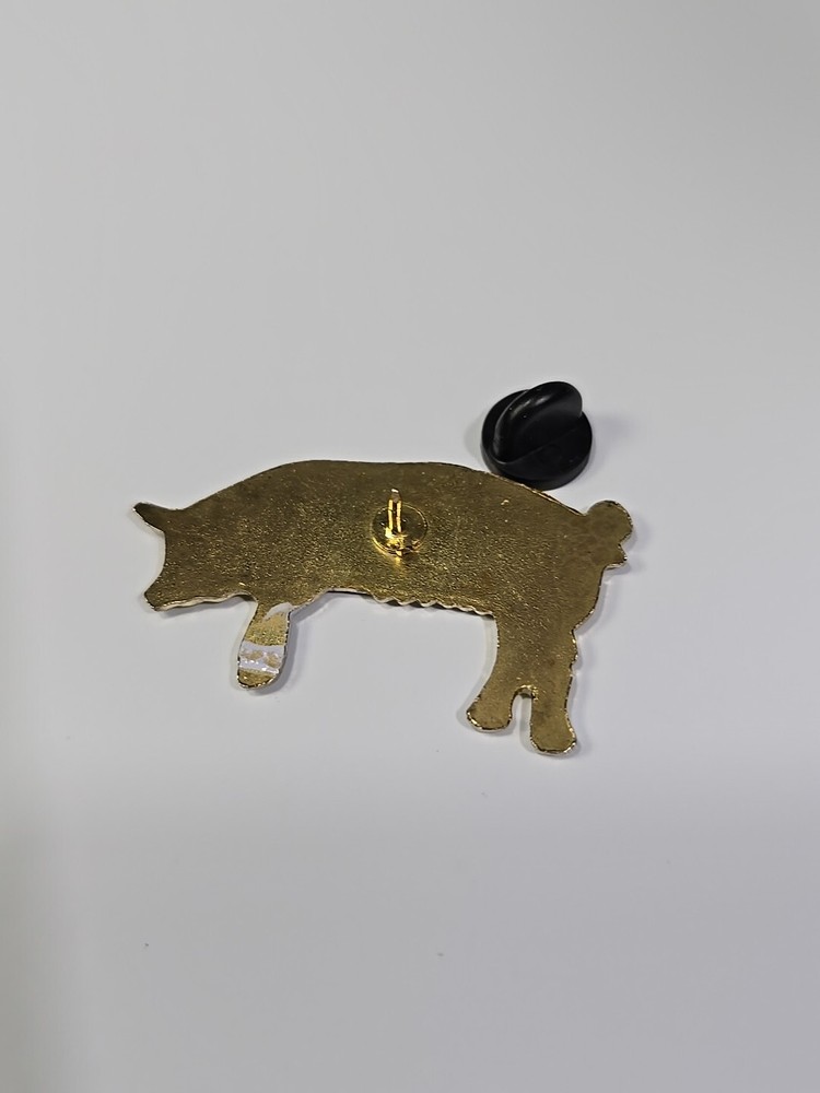 White Pig Lapel Pin Large Size