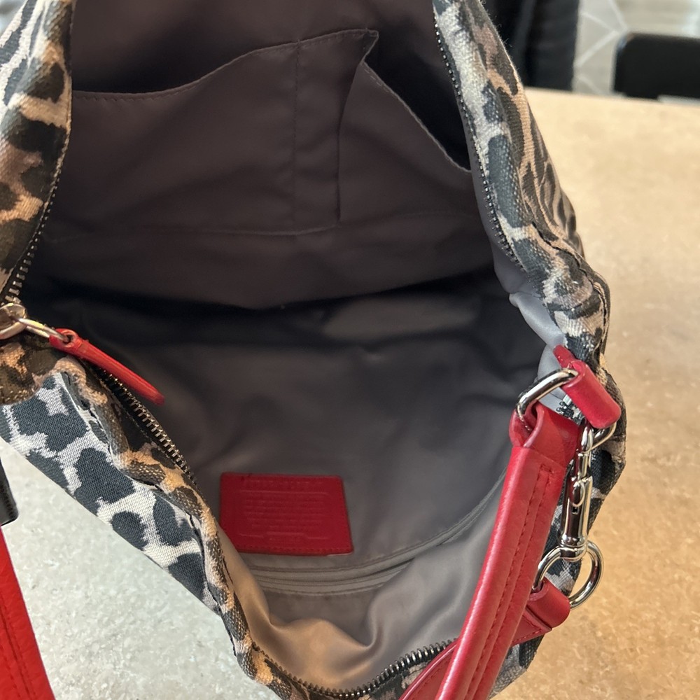 Coach Purse Red chia print